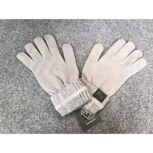 NEW Mens Simply Noelle Smart Touch Technology Gloves Gray Stripe Winter